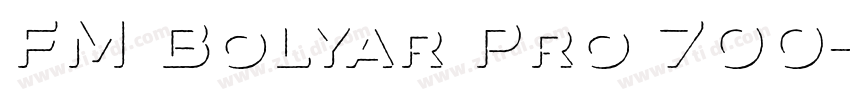 FM Bolyar Pro 700字体转换